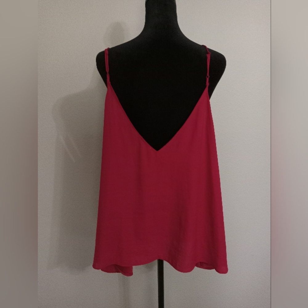 Free People Intimately Sz L/XL Pink Camisole Adjustable Strap Top - Picture 2 of 7
